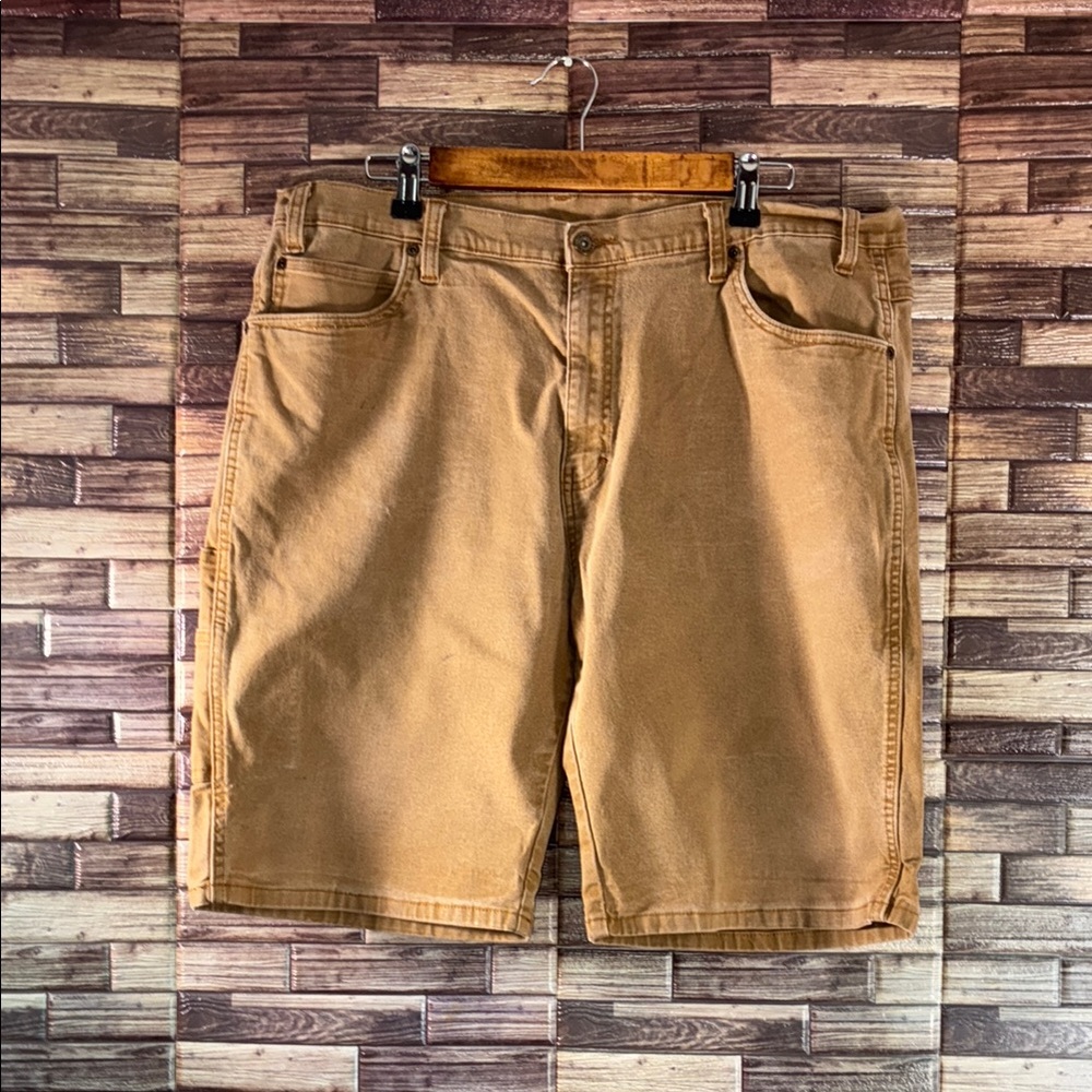 Men's Tan Dickies Carpenter Pre Owned Shorts a size 38